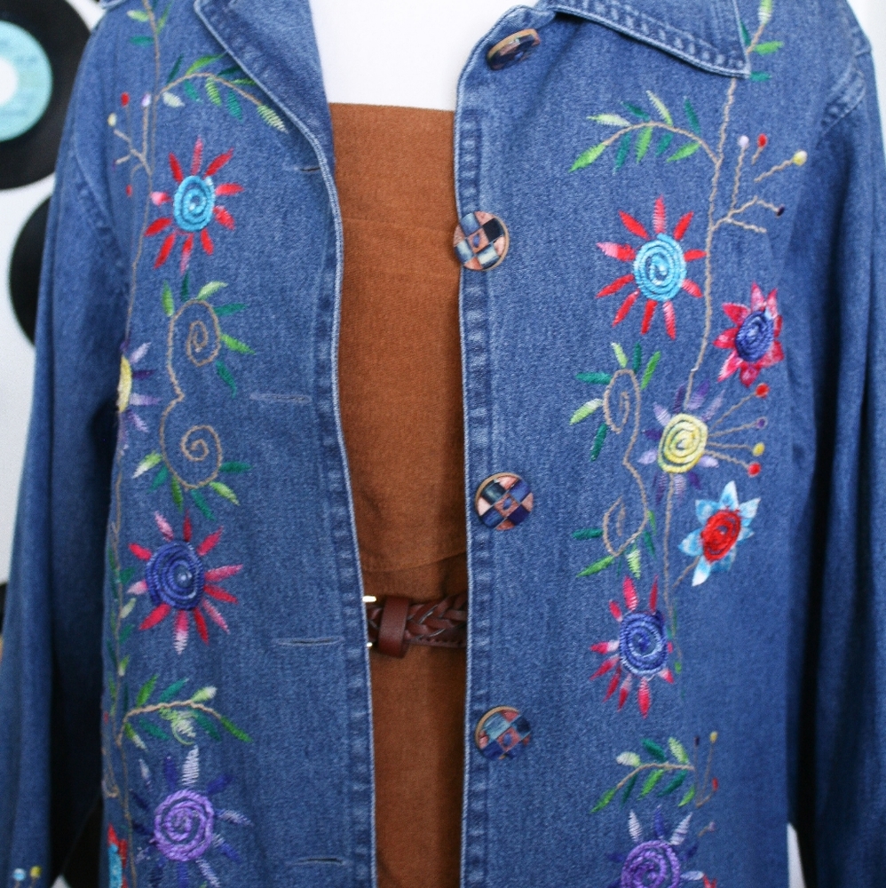 🌷embroidered jacket - Picture 3 of 4